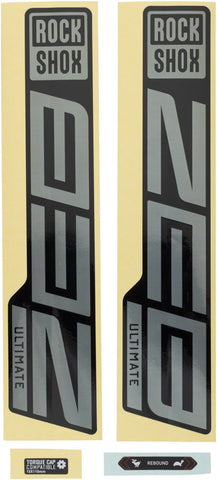 RockShox, ZEB Ultimate Decal Kit, Gloss Rainbow for Gloss Black Lowers