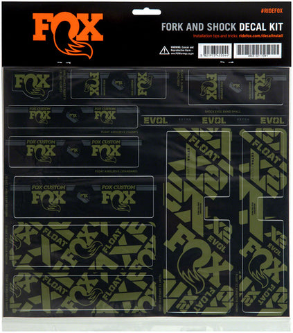 FOX Fork and Shock Decal Kit