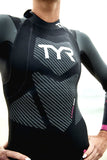 TYR Hurricane Cat 3 Wetsuit - Black/Pink/Purple Women's Small