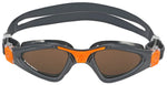 Aqua Sphere Kayenne Goggles - Gray/Orange with Brown Polarized Lens
