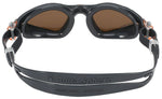 Aqua Sphere Kayenne Goggles - Gray/Orange with Brown Polarized Lens