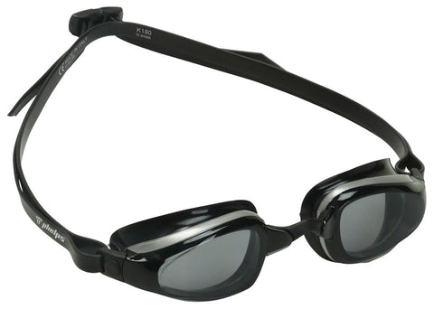 Michael Phelps K180 Goggles - Silver/Black with Smoke Lens