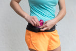 Nathan The Zipster Lite Low Profile Stretch Running Belt Black