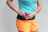 Nathan The Zipster Lite Low Profile Stretch Running Belt Black