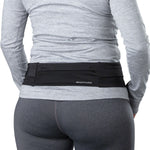 Nathan Adjustable Fit Zipster Running Belt - Black One Size