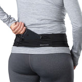 Nathan Adjustable Fit Zipster Running Belt - Black One Size
