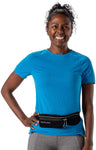 Nathan Mirage Pak Plus Adjustable Running Belt - Black/Reflective Silver One Size
