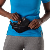 Nathan Mirage Pak Plus Adjustable Running Belt - Black/Reflective Silver One Size