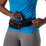 Nathan Mirage Pak Plus Adjustable Running Belt - Black/Reflective Silver One Size