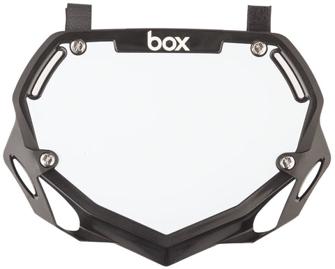 BOX Two Number Plate - Black Small