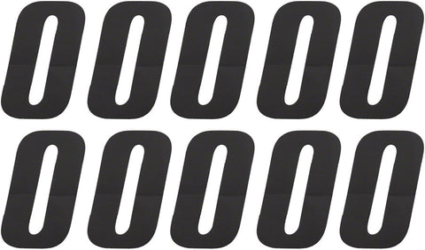 Tangent # 0 Side Plate Numbers 10/Pack Black