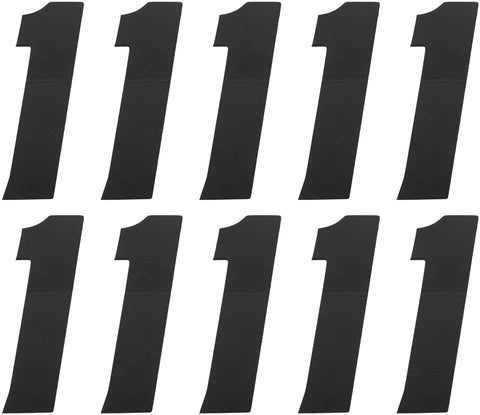 Tangent # 1 Side Plate Numbers 10/Pack Black