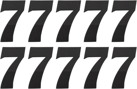 Tangent # 7 Side Plate Numbers 10/Pack Black