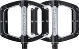 Spank, Spoon 100, Platform Pedals, Alloy body, Steel axle, 100mm x 105mm, Black