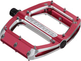 Spank, Spoon 100, Platform Pedals, Alloy body, Steel axle, 100mm x 105mm, Red