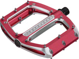 Spank, Spoon 100, Platform Pedals, Alloy body, Steel axle, 100mm x 105mm, Red