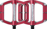 Spank, Spoon 100, Platform Pedals, Alloy body, Steel axle, 100mm x 105mm, Red