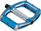 Spank, Spoon 100, Platform Pedals, Alloy body, Steel axle, 100mm x 105mm, Blue