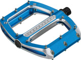 Spank, Spoon 100, Platform Pedals, Alloy body, Steel axle, 100mm x 105mm, Blue