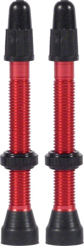WTB Aluminum TCS Tubeless Valves 46mm Red Pair