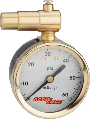 Meiser PrestaValve Dial Gauge with Pressure Relief 60psi