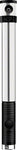 Crank Brothers Klic HV Gauge Frame Pump with Inflator: Silver/Black