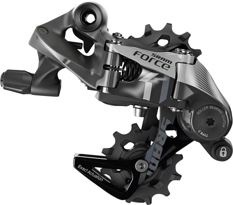 SRAM, Force1 Type 3.0, Rear derailleur, 11sp., Short, Black
