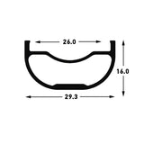 Stan's No Tubes Arch MK3 Rim 29 Disc Black 32h