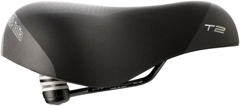 Selle Italia, T 2 Flow, Saddle, 258 x 233mm, Unisex, 671g, Black/Hi-Viz