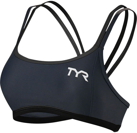TYR Competitor Thin Strap WoMen's Tri/Sports Bra GRAY/Black