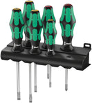 Wera 334/6 Rack Screwdriver Set Kraftform Plus Lasertip and Rack