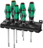 Wera 334/6 Rack Screwdriver Set Kraftform Plus Lasertip and Rack
