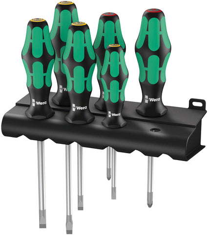 Wera 334/6 Rack Screwdriver Set Kraftform Plus Lasertip and Rack