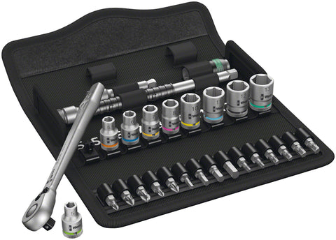 Wera 8100 SA 8 Zyklop Metal Ratchet Set 1/4 Drive Metric Switch Lever