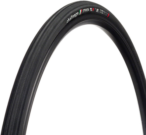 Challenge Strada Race TLR Tire 700x25C Folding Tubeless Ready Vulcanized Nylon 120TPI Black