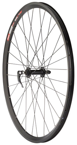 Sta-Tru Double Wall Front Wheel - 27.5 QR x 100mm Rim Brake Black Clincher
