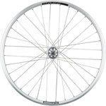 Quality Wheels Value Double Wall Series Track Front Front Wheel - 
700, 9x1 Threaded x 100mm, Rim Brake, Silver, Clincher, Cartridge